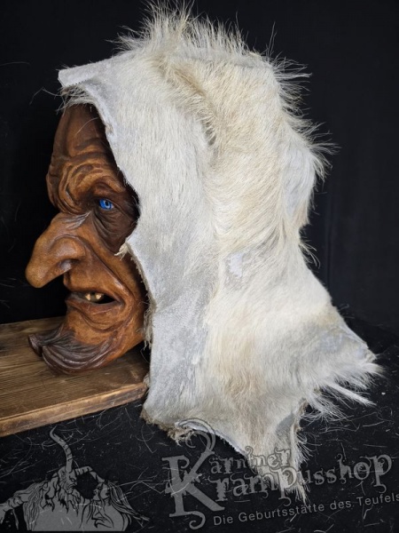 Kopffell Genäht WEISS RASSIERT