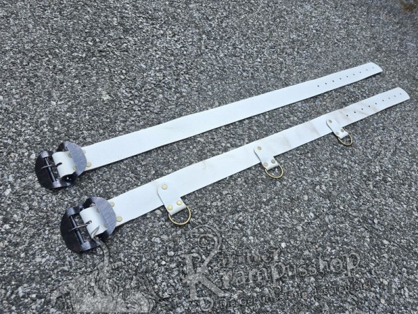 Weisser Krampusgürtel 6cm BREIT