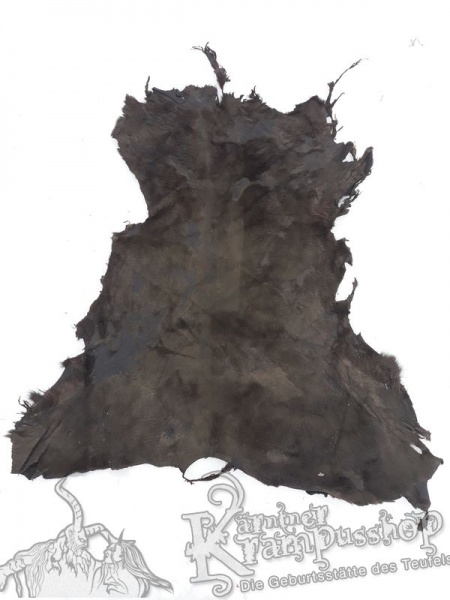 Gams Leder Grau Schwarz und Braun