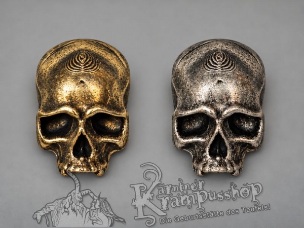 Zierniete Totenkopf 20x25mm