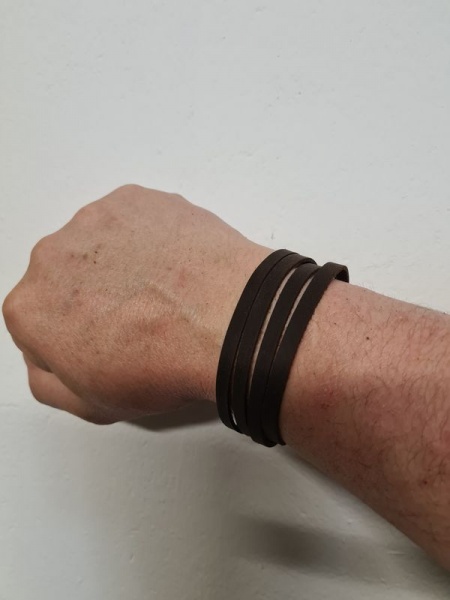 Leder Spalt Armband