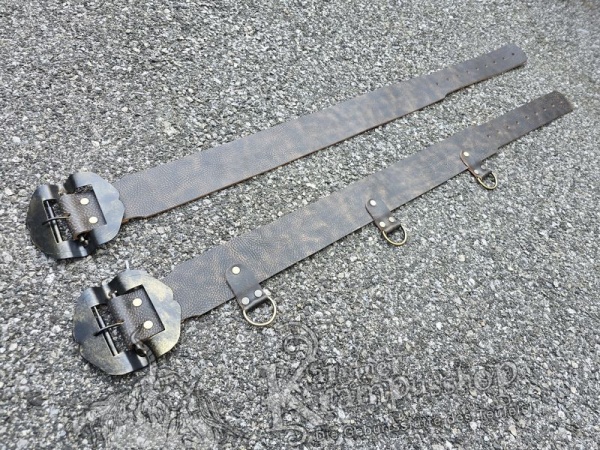 Brauner Krampusgürtel 8cm BREIT