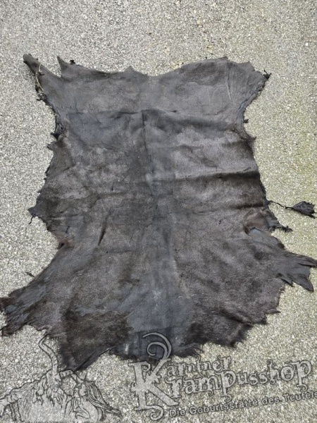 Hirschleder Grau Schwarz und Braun