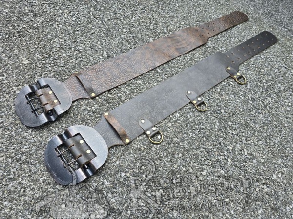 Brauner Krampusgürtel 13cm BREIT