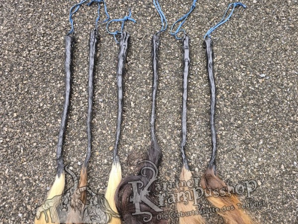 Latex Kuhschweife Farbe SCHWARZ