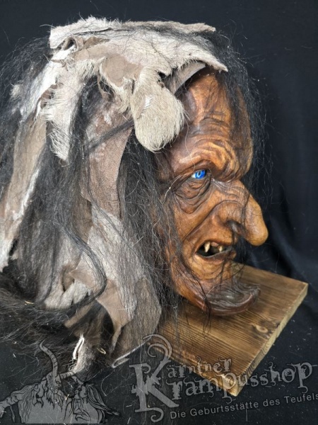 Kopffell Braun Fetzig mit Schwarzen Yaksträhnen