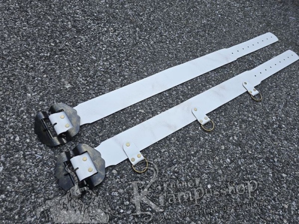 Weisser Krampusgürtel 8cm BREIT