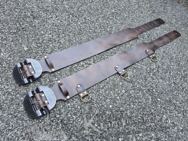 Antikbrauner Krampusgürtel 11cm BREIT