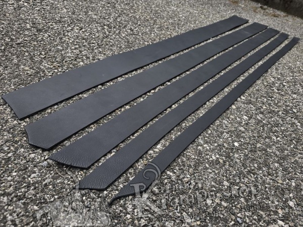 Gürtelleder Lederriemen Zuschnitt SCHWARZ