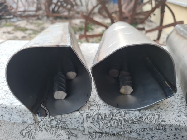 Stahlblech Rohrglocke Urig Rostig Kurz