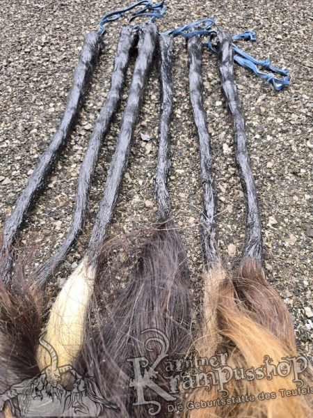 Latex Kuhschweife Farbe SCHWARZ