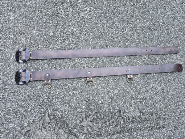 Antikbrauner Krampusgürtel 6cm BREIT