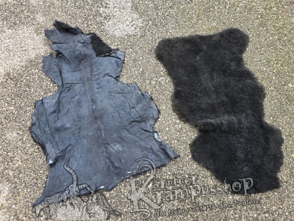 Lammfelle Kurz Schwarz Gefärbt