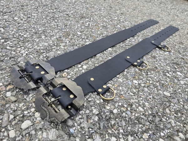 KINDER Krampusgürtel 8cm BREIT SCHWARZ