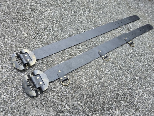 Schwarzer Krampusgürtel 8cm BREIT