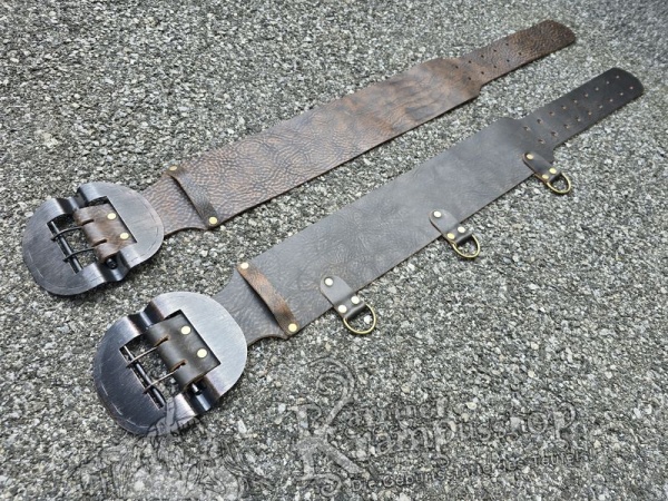 Brauner Krampusgürtel 13cm BREIT