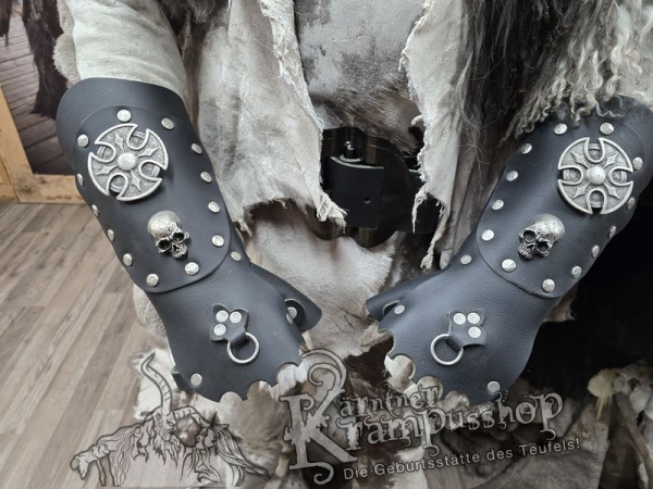 Handgamaschen XXL Schwarz Modell Viking