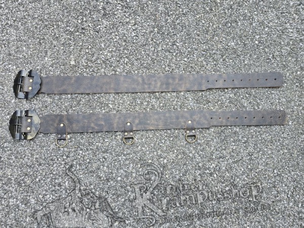 Brauner Krampusgürtel 8cm BREIT