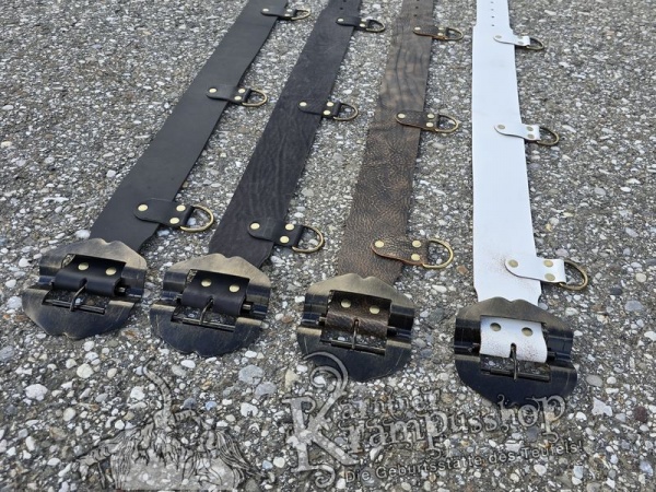 Krampusgürtel mit *LASCHEN* 8cm BREIT