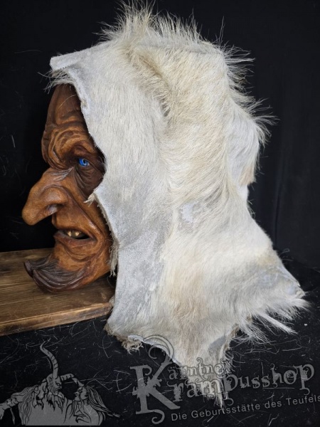 Kopffell Genäht WEISS RASSIERT