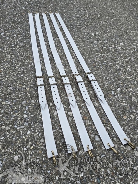 Querriemen & Hosenträger 30mm WEISS