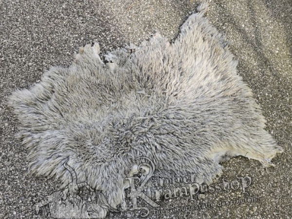 Schaffelle Kurzhaar Weiss Abgeschwärzt (Grau)