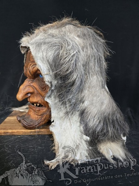 Kopffell Genäht GRAU RASSIERT