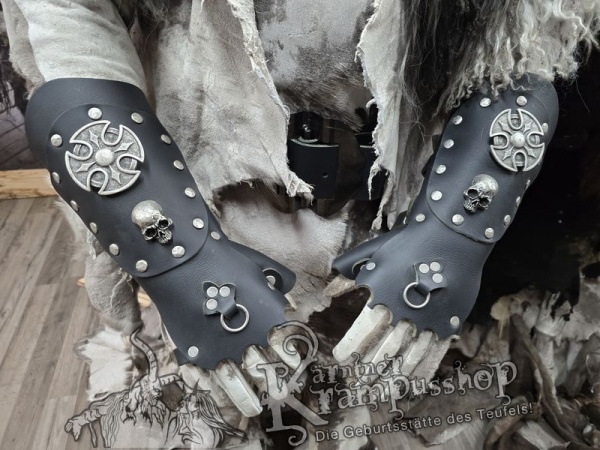 Handgamaschen XXL Schwarz Modell Viking