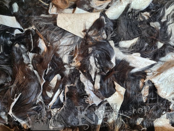 Braune Fell Reste verschnittreste Ziege