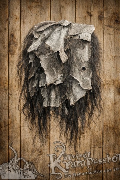 Kopffell Grau Fetzig mit Schwarz Yaksträhnen