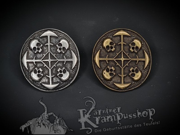 Zierniete Viking Skull 35x35