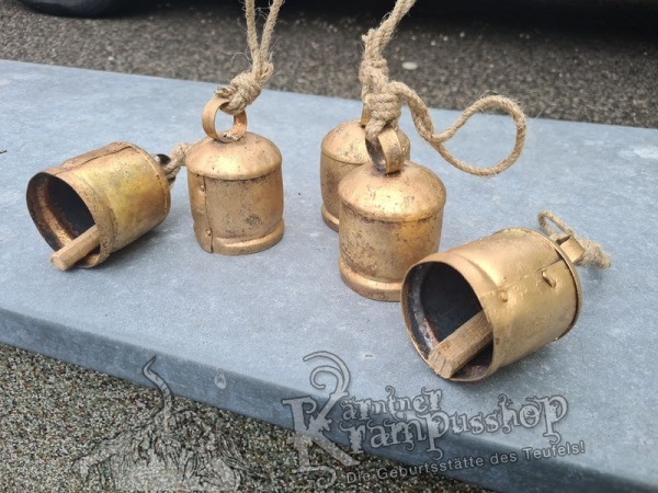 Urige Rohrglocke Antik am Strick Abverkauf