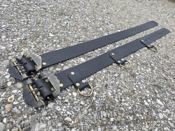 KINDER Krampusgürtel 6cm BREIT SCHWARZ