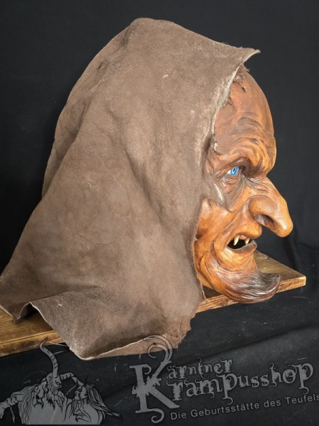 Kopffell Genäht Braun Ledrig