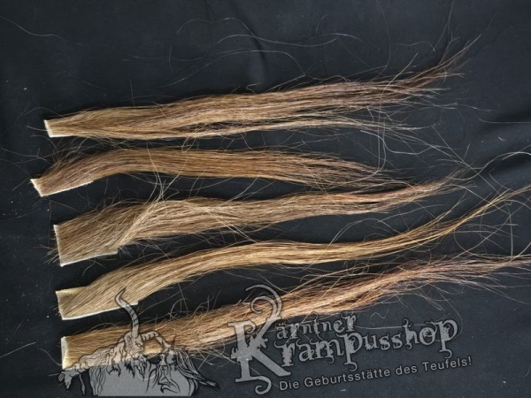 Zugeschnittene Pferdeschweif Strähnen Braun