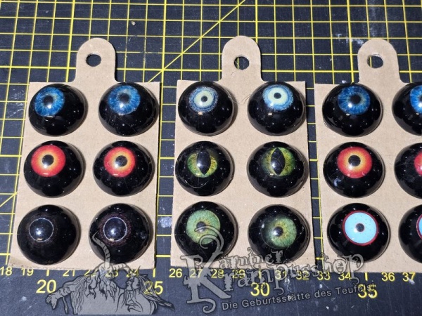 3 x Maskenaugen B Ware SCHWARZ ABVERRKAUF Sonderpreis