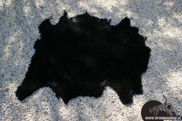Schaffelle Kurz Schwarz Gefärbt
