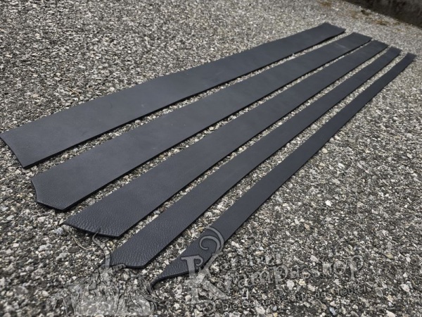 Gürtelleder Lederriemen Zuschnitt SCHWARZ