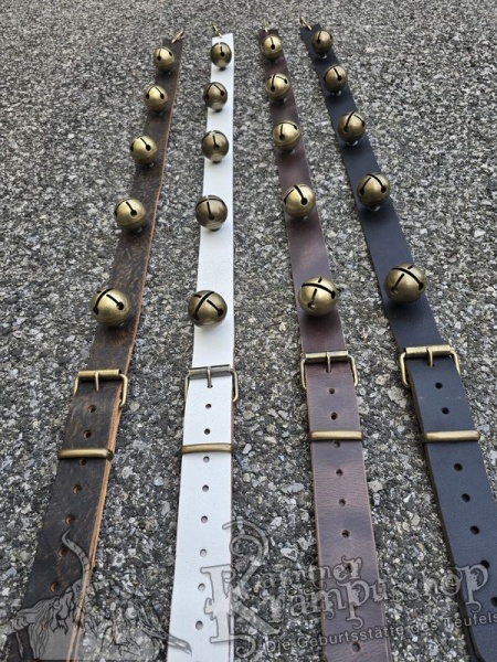 Schellen Querriemen MESSING - Hosenträger 40mm