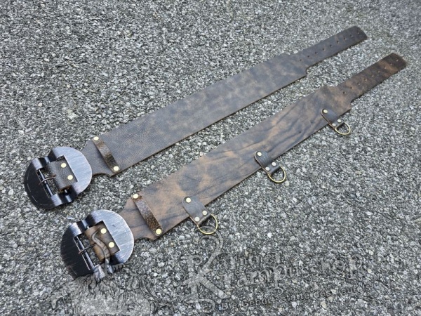 Brauner Krampusgürtel 11cm BREIT