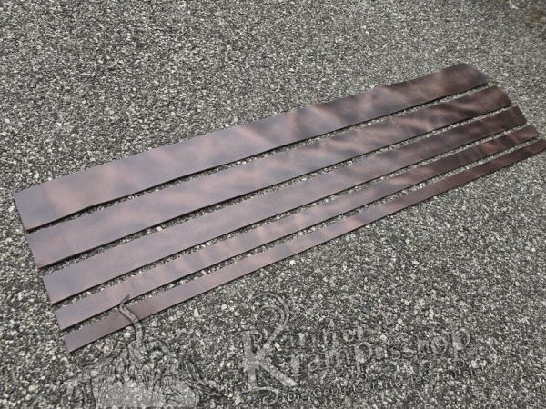 Gürtelleder Lederriemen Zuschnitt ANTIKBRAUN