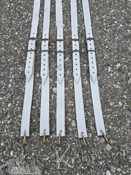 Querriemen & Hosenträger 30mm WEISS