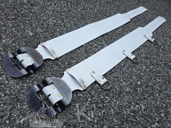 Weisser Krampusgürtel 11cm BREIT