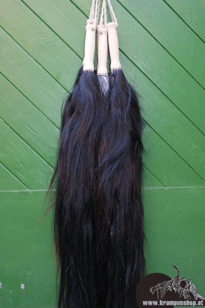 Pferdeschweif mit Griff Schwarz