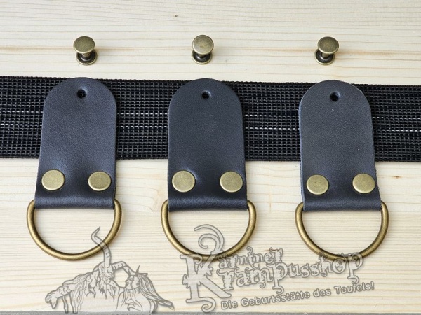 Gürtelschlaufen Set Antrazit