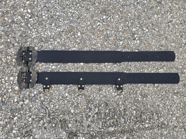 KINDER Krampusgürtel 8cm BREIT SCHWARZ