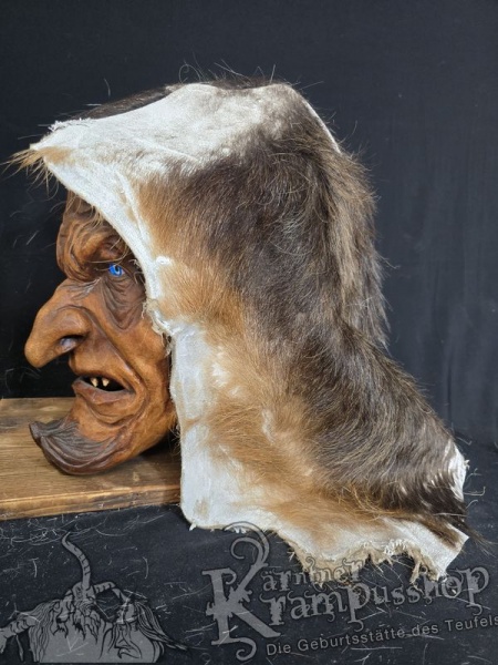 Kopffell Genäht BRAUN RASSIERT