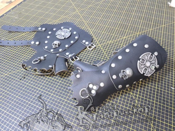 Handgamaschen XXL Schwarz Modell Viking