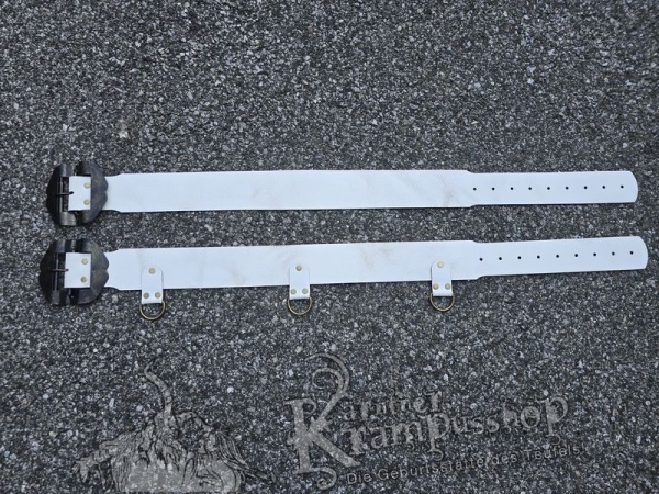 Weisser Krampusgürtel 8cm BREIT