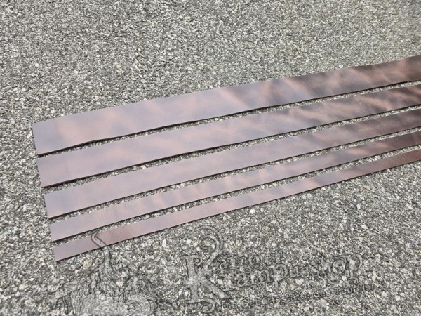 Gürtelleder Lederriemen Zuschnitt ANTIKBRAUN